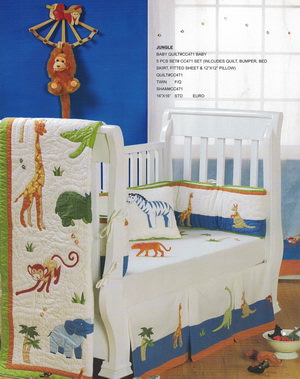 Jungle baby bedding set
