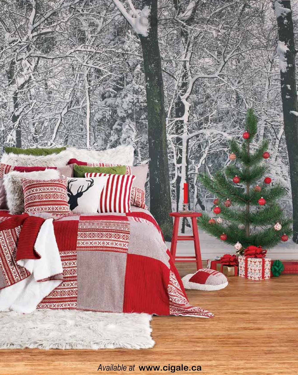 Jingle Bells Bedding collection from Brunelli