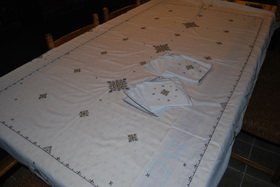 Rectangular Moroccan tablecloth