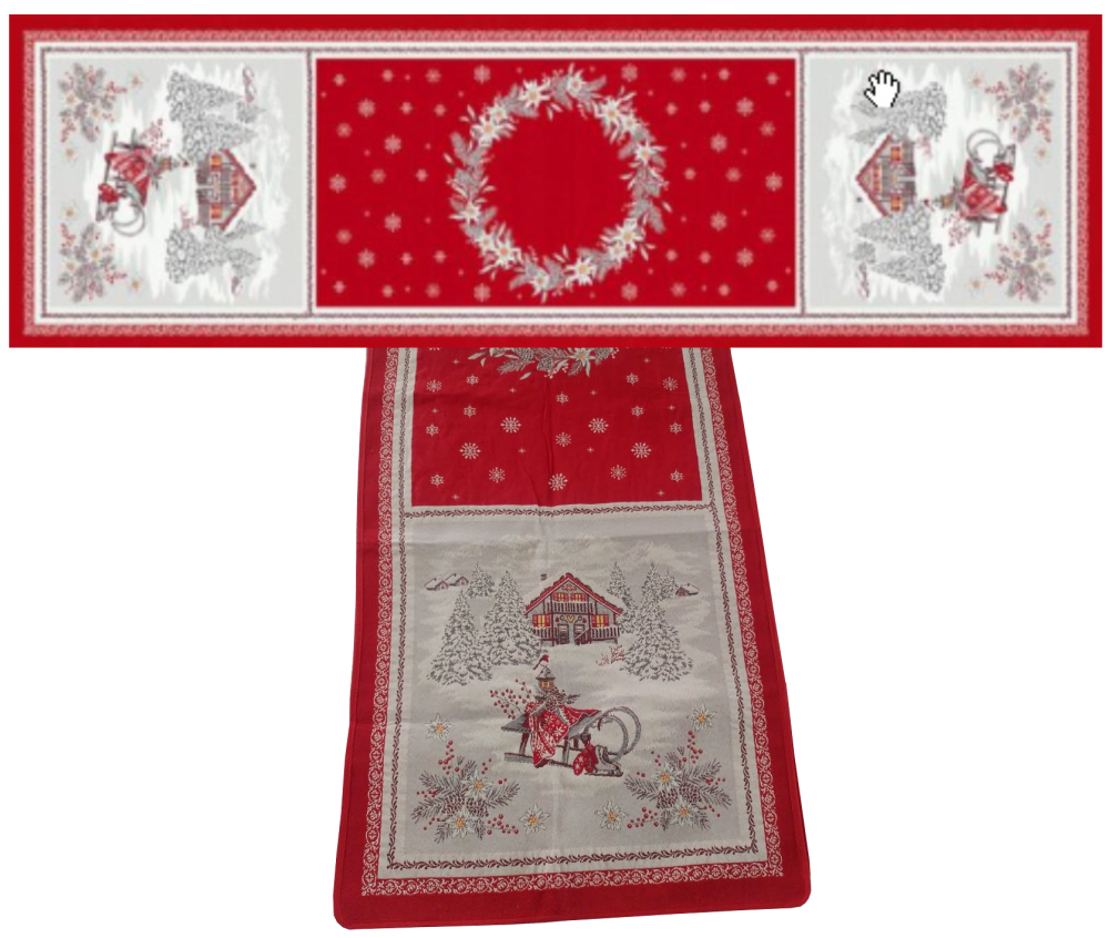 Image for Savoie red table runner