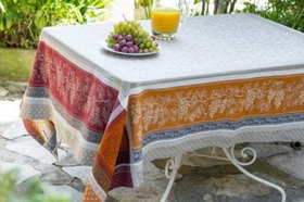 Tablecloth Jacquard Coteau cannelle